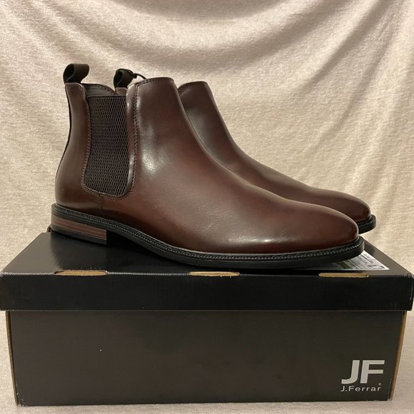 JF J.Ferrar Mens Blake Block Heel Chelsea Boots main image 8